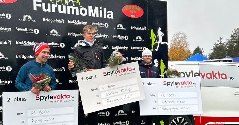 Bilde som viser pallen på furumomila 2024